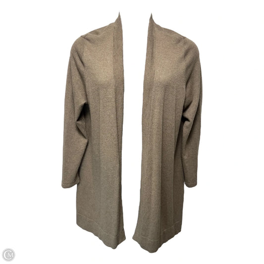 Sweater Cardigan Cashmere By J. Jill In Beige, Size: 2x