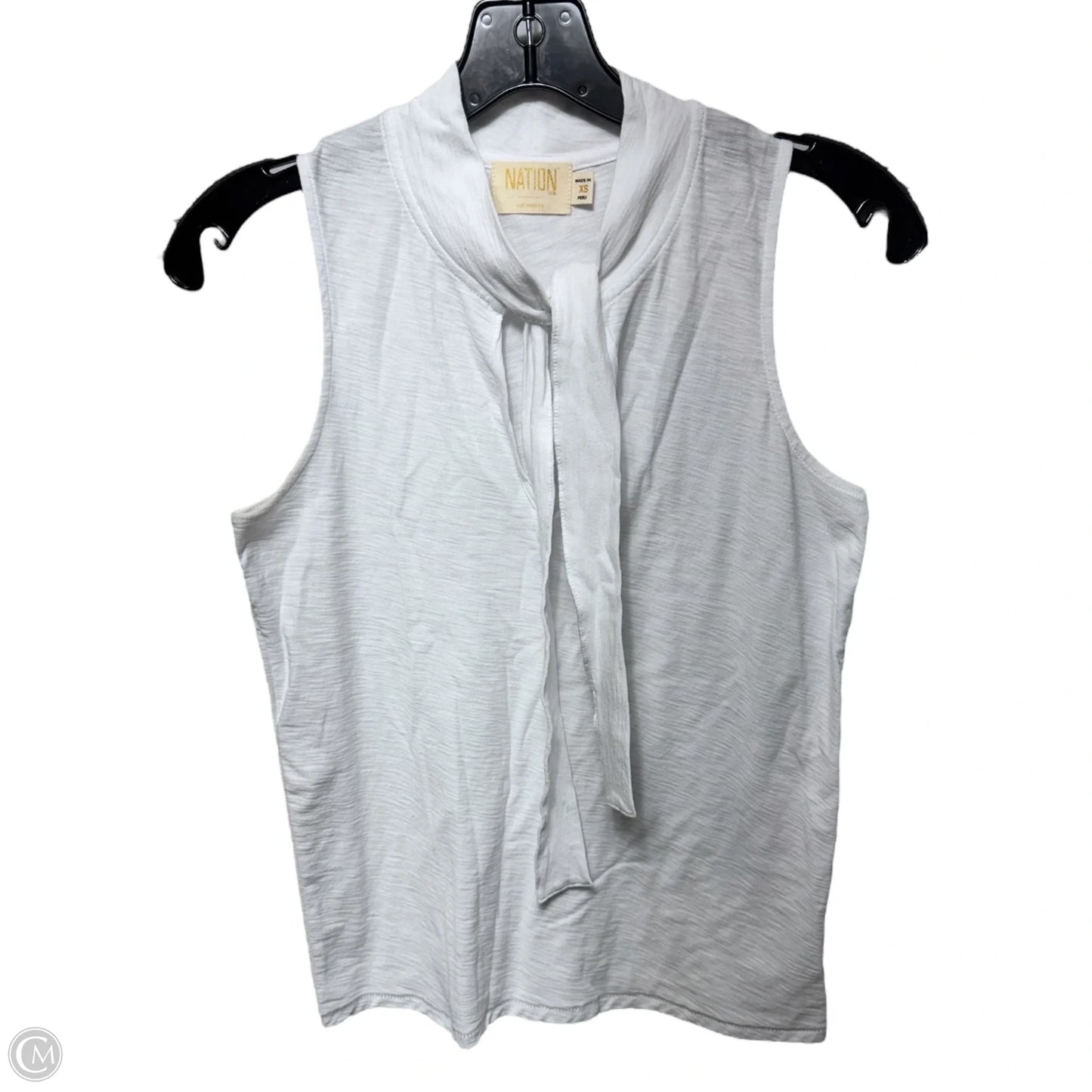 Top Sleeveless By Nation In White, Size: Xs