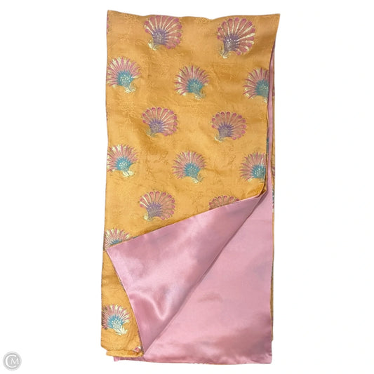 Metallic Embroidered Scarf Long
