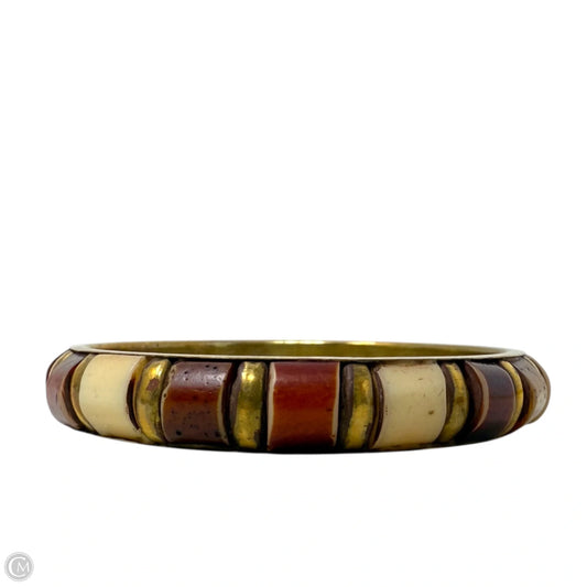 Wood & Brass Boho Bangle Bracelet