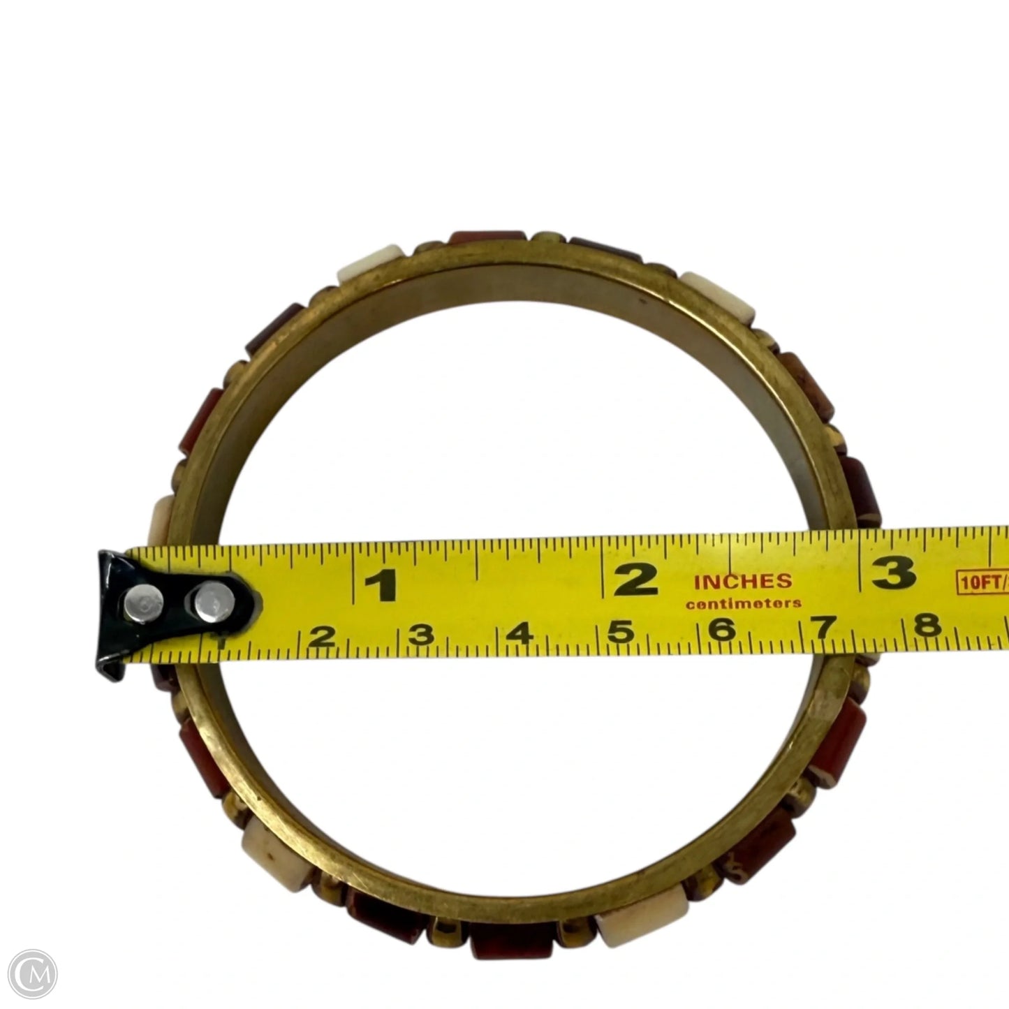 Wood & Brass Boho Bangle Bracelet