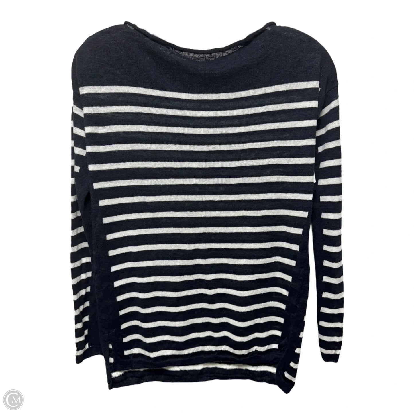 Linen Sweater By Vince In Striped Pattern, Size: Xs