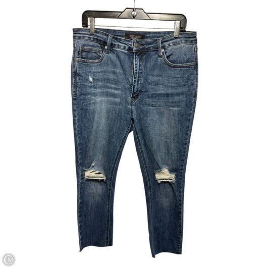 Jeans Skinny By Judy Blue In Blue Denim, Size: 14