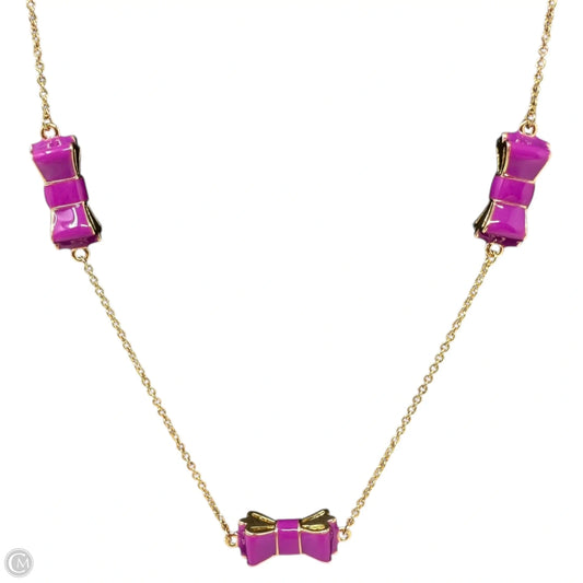 Take A Bow Enamel Bow Station Necklace Designer By Kate Spade