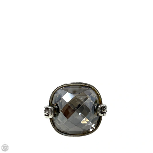 Retired Venus Rising Swarovski Crystal Scroll Statement Ring By Brighton, Size: 8