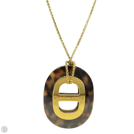 Tortoise Maritime Link Pendant Long Necklace  By Michael By Michael Kors