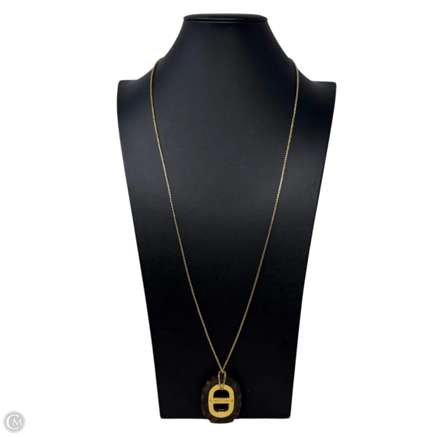 Tortoise Maritime Link Pendant Long Necklace  By Michael By Michael Kors