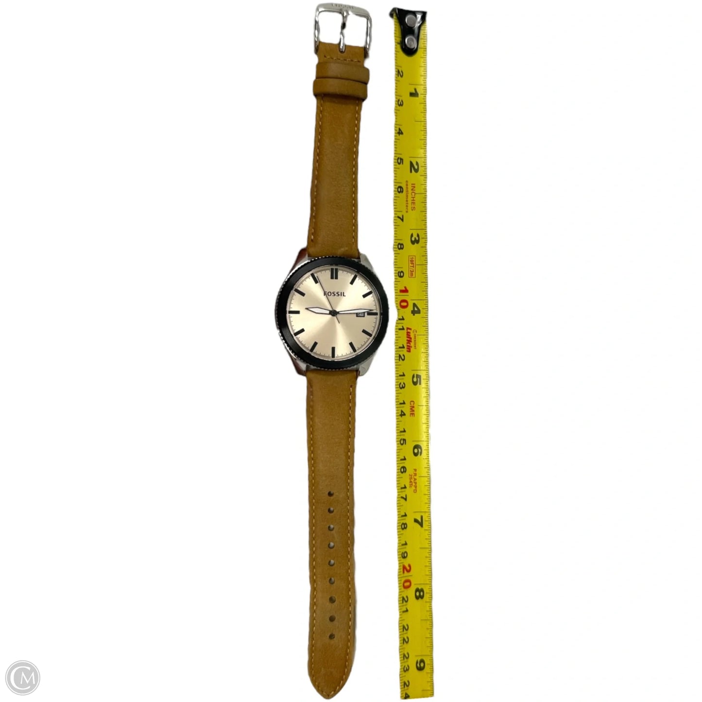 BQ3259 Classic With Date Light Brown Leather Strap 40mm Watch By Fossil