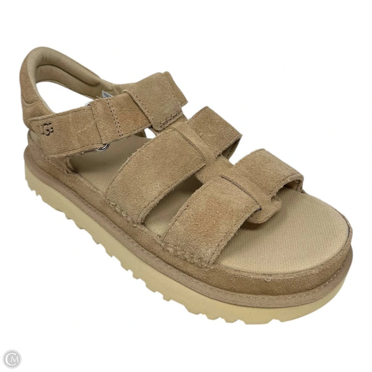 Goldenstar Sandals Designer By Ugg In Tan, Size: 9