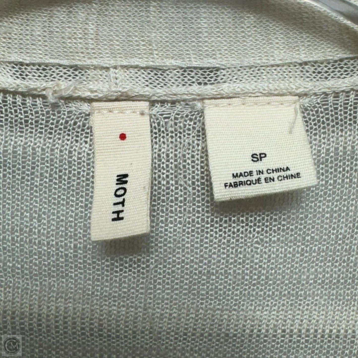 Sweater Cardigan By Moth In Cream, Size: S