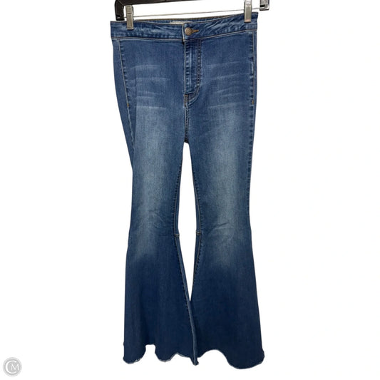 Jeans Flared By Free People In Blue Denim, Size: 2