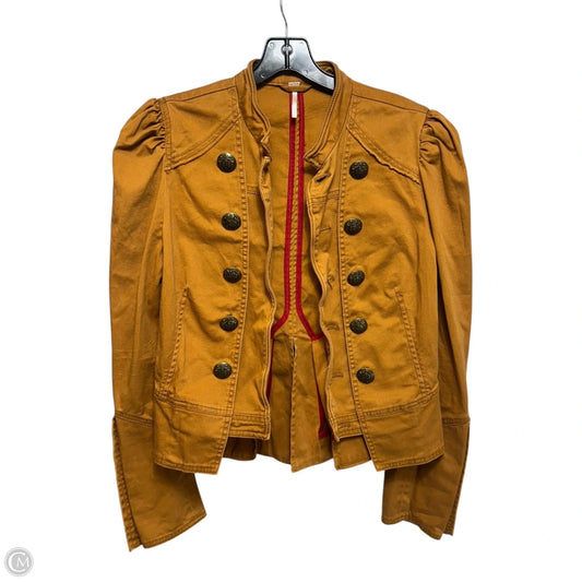 Military Jacket By Free People In Gold, Size: S