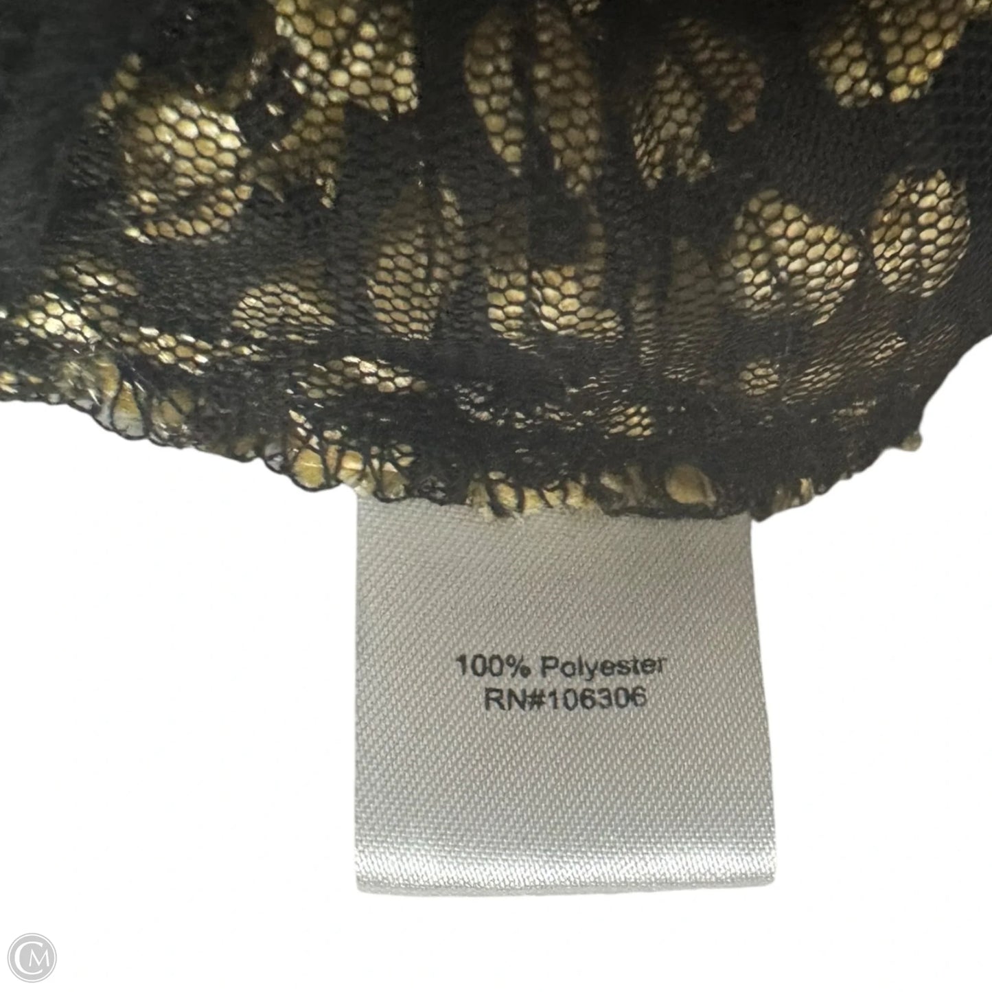 Jacket Shirt By berek In Black & Gold, Size: S