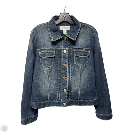 Jacket Denim By Chicos In Blue Denim, Size: M