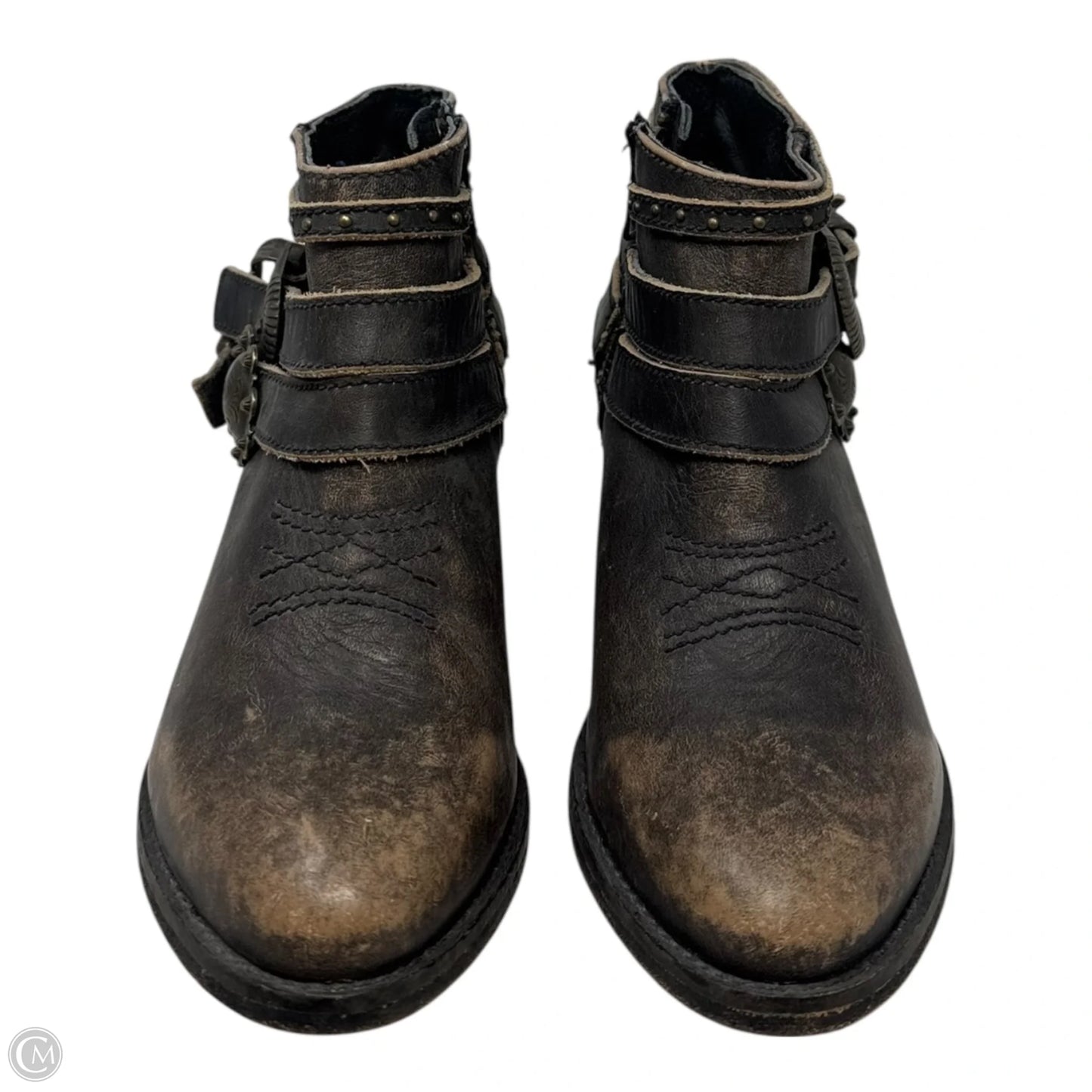 Boots Ankle Flats By Circle G In Brown, Size: 5.5