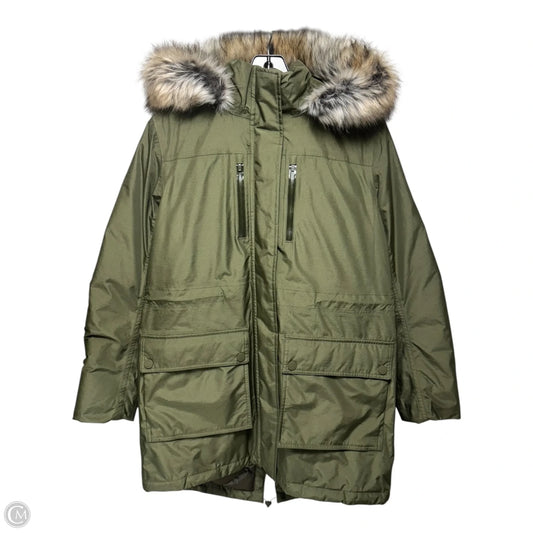 Coat Parka By Lands End In Green, Size: S