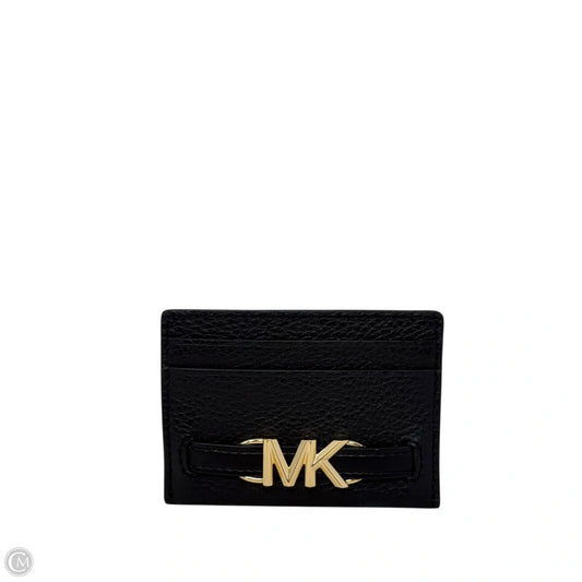 Reed Large Pebbled Leather Card Case Designer By Michael Kors, Size: Small