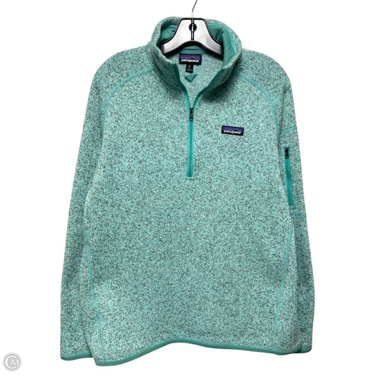 Athletic Fleece Lined Jacket By Patagonia In Aqua, Size: Xl
