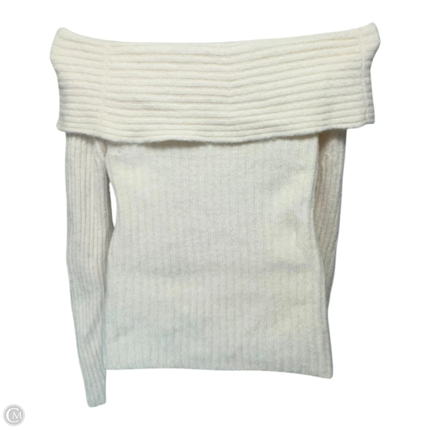 Wool Blend Sweater By Banana Republic In Cream, Size: L