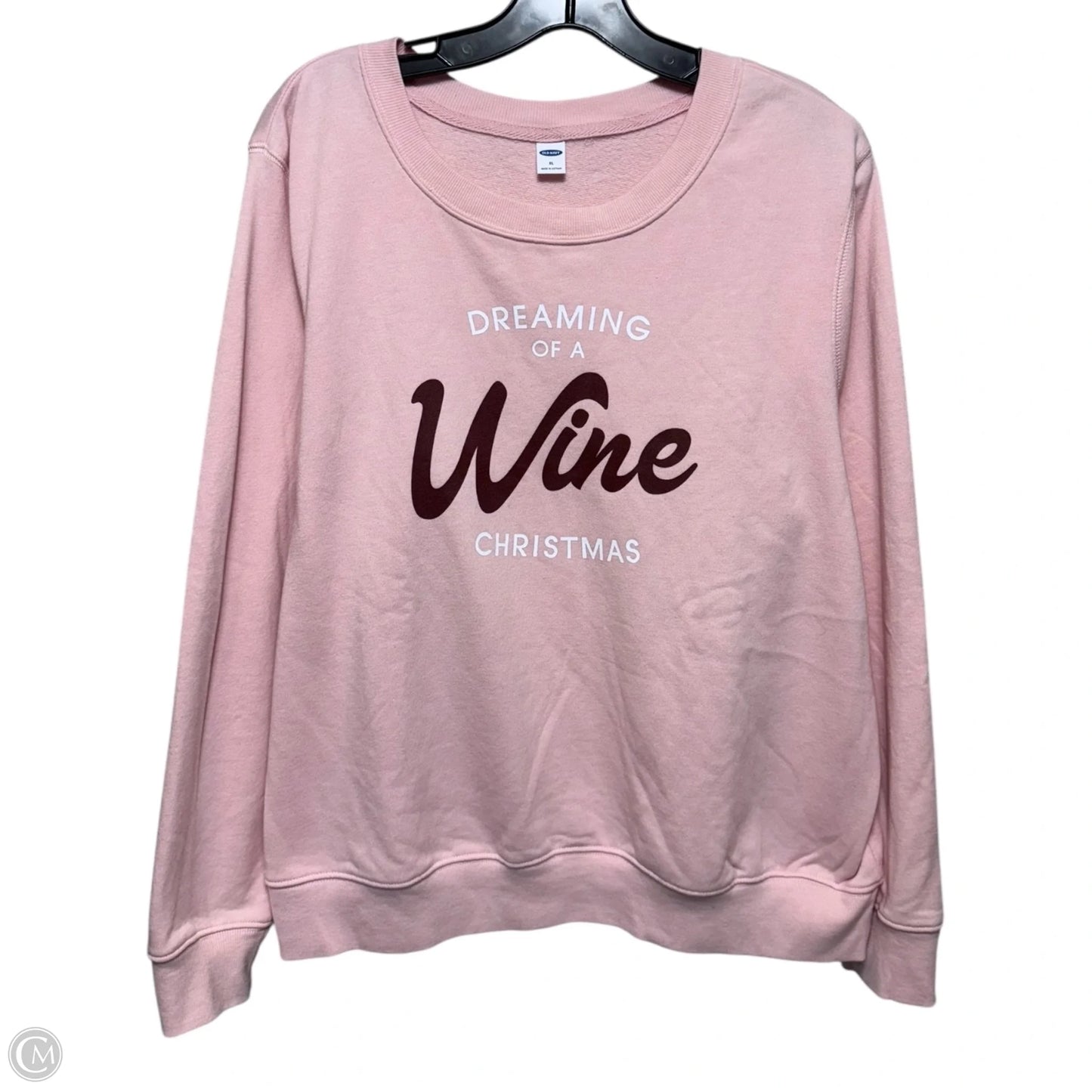Sweatshirt Crewneck By Old Navy In Pink, Size: Xl