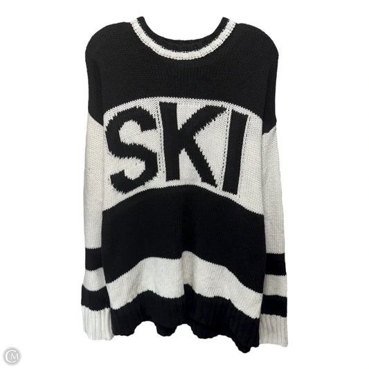 Sweater By Mumu In Black & White, Size: S