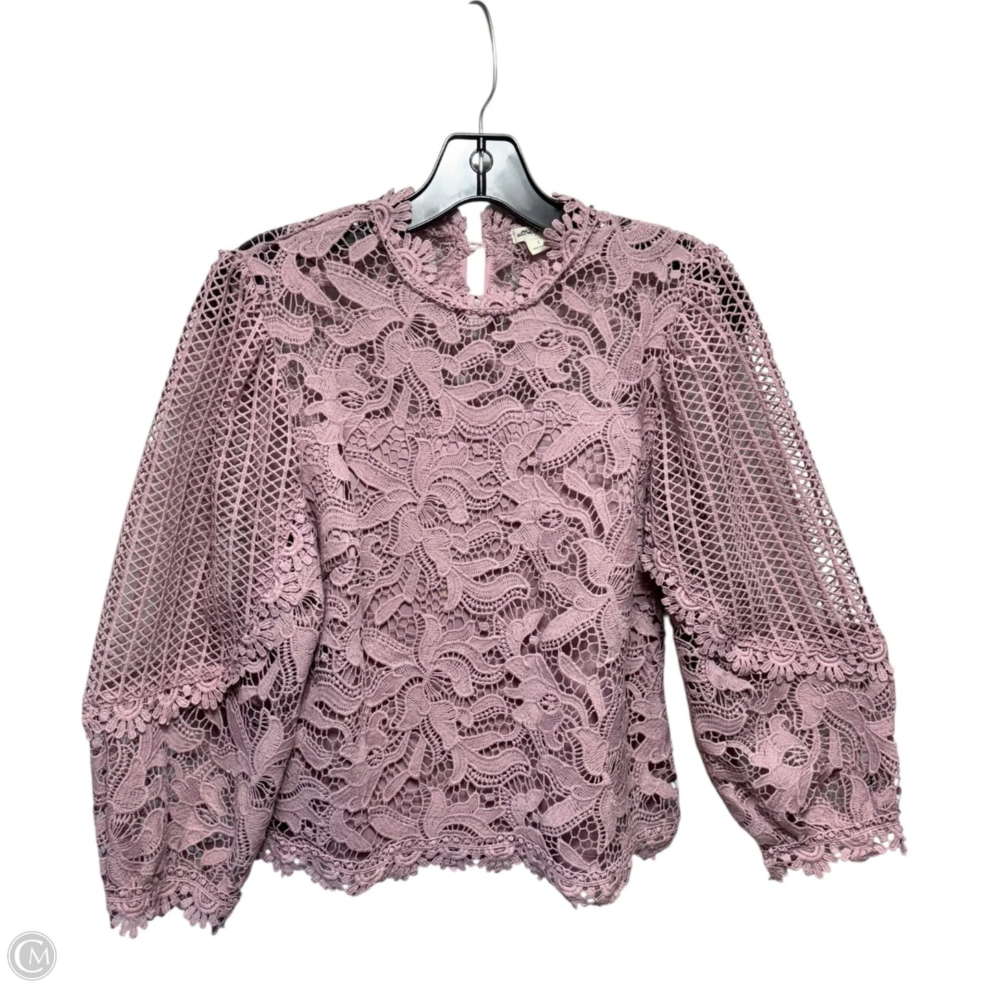 Top Long Sleeve By Ultra Pink In Mauve, Size: S