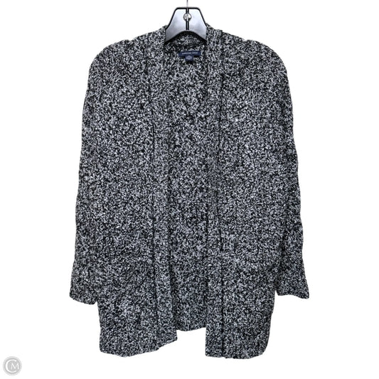 Sweater Cardigan By American Eagle In Black & White, Size: Xxs