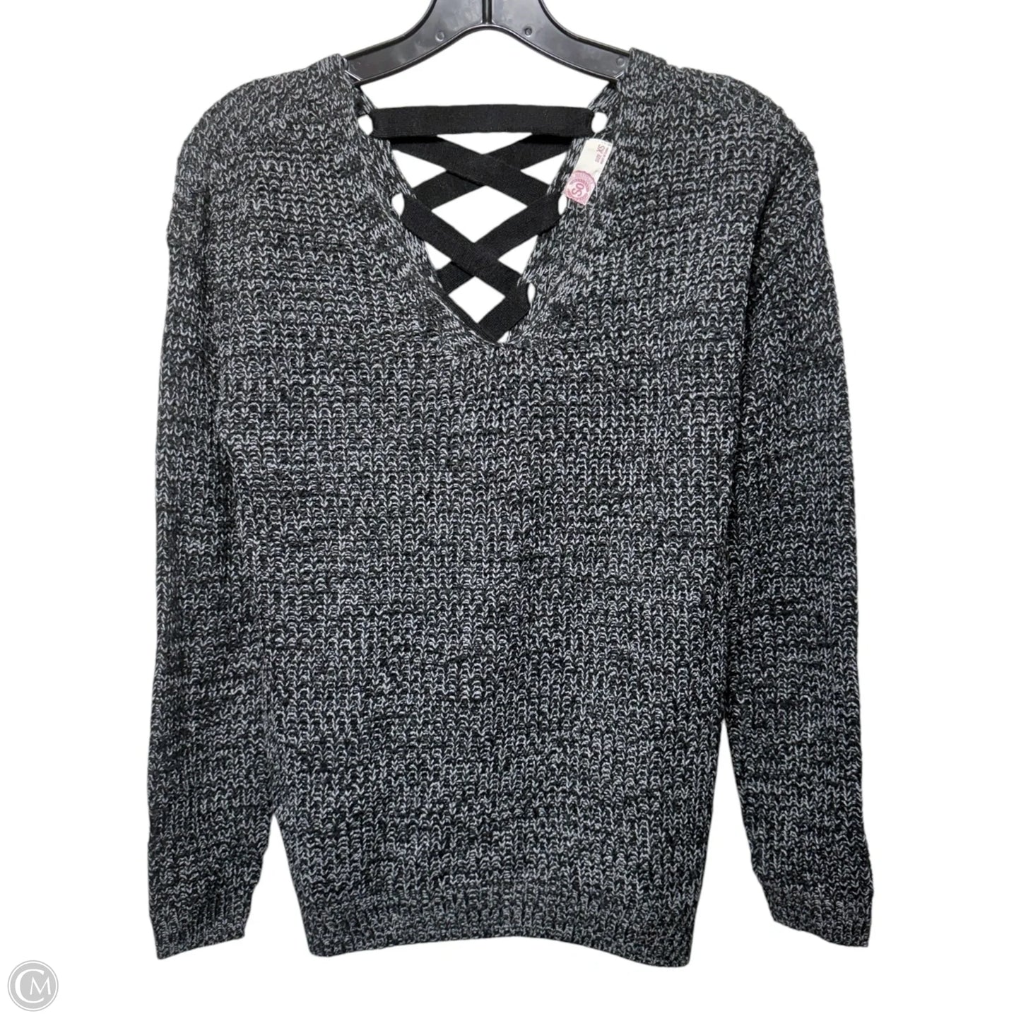 Sweater By So In Black & Grey, Size: Xs