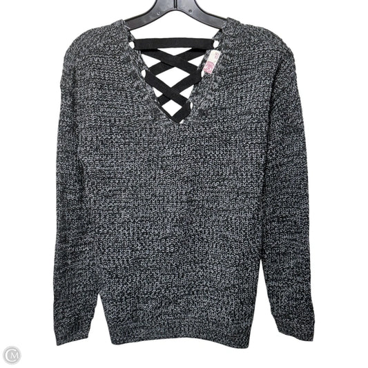 Sweater By So In Black & Grey, Size: Xs