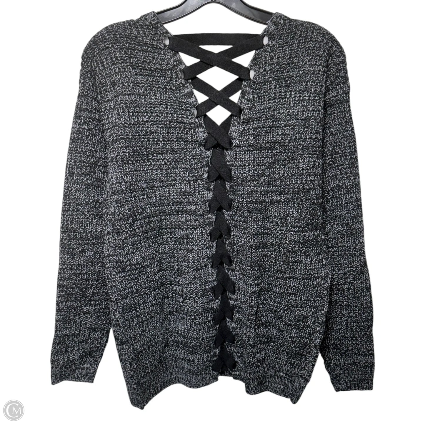 Sweater By So In Black & Grey, Size: Xs