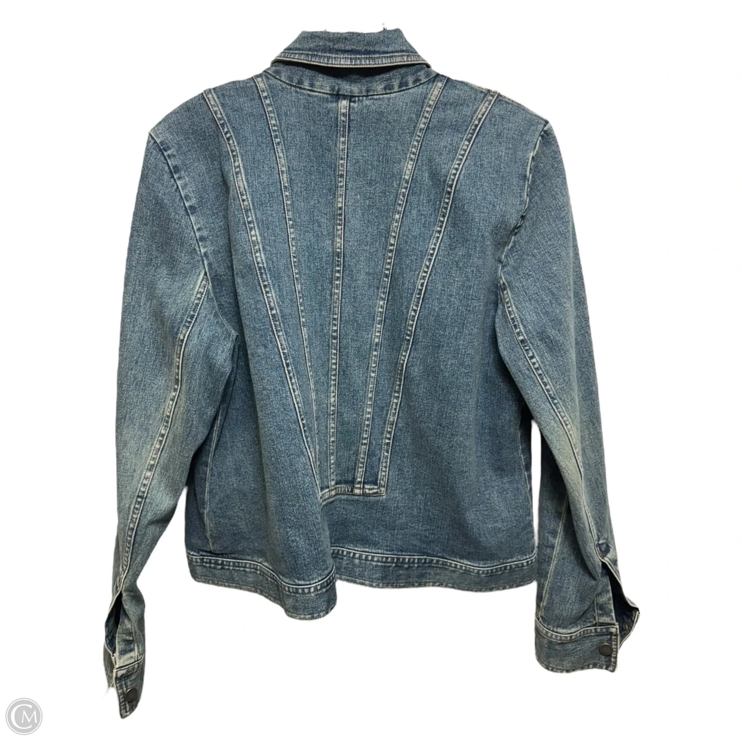 Jacket Denim By Company In Animal Print, Size: 14