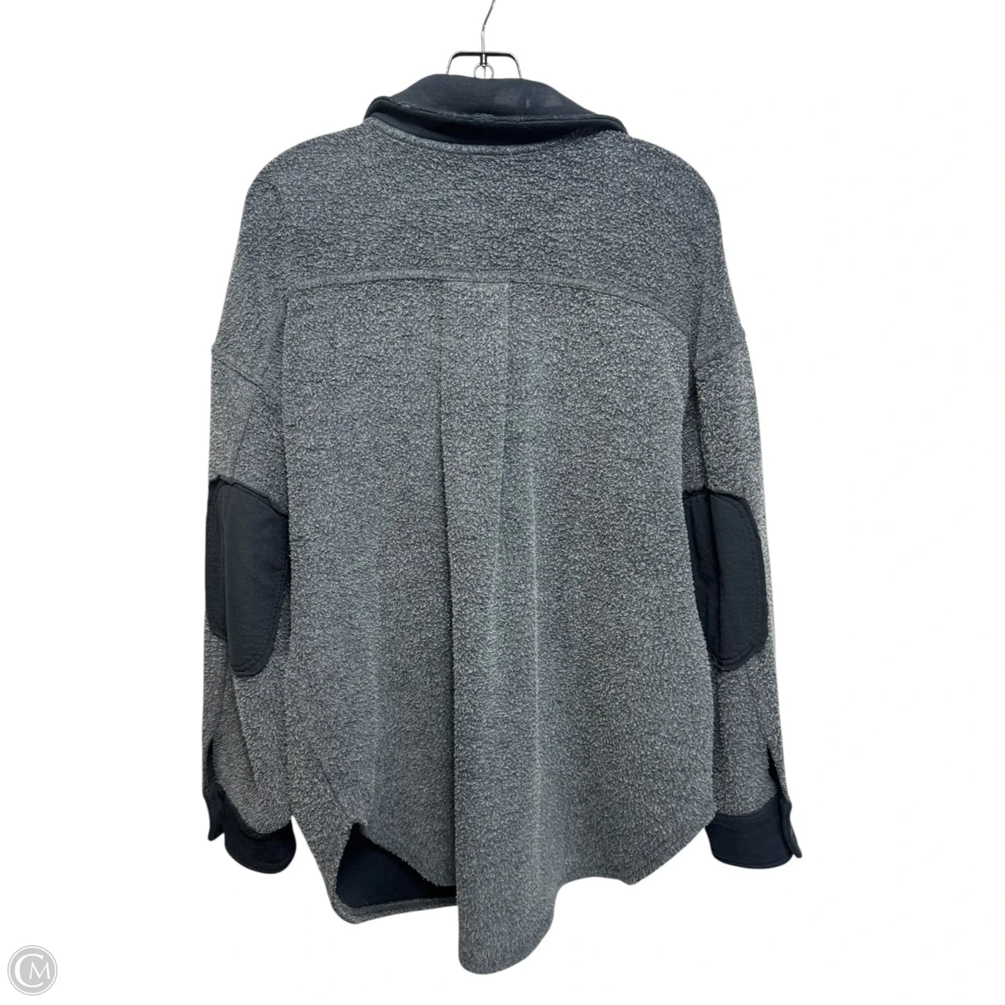 Jacket Shirt By Free People In Grey, Size: S
