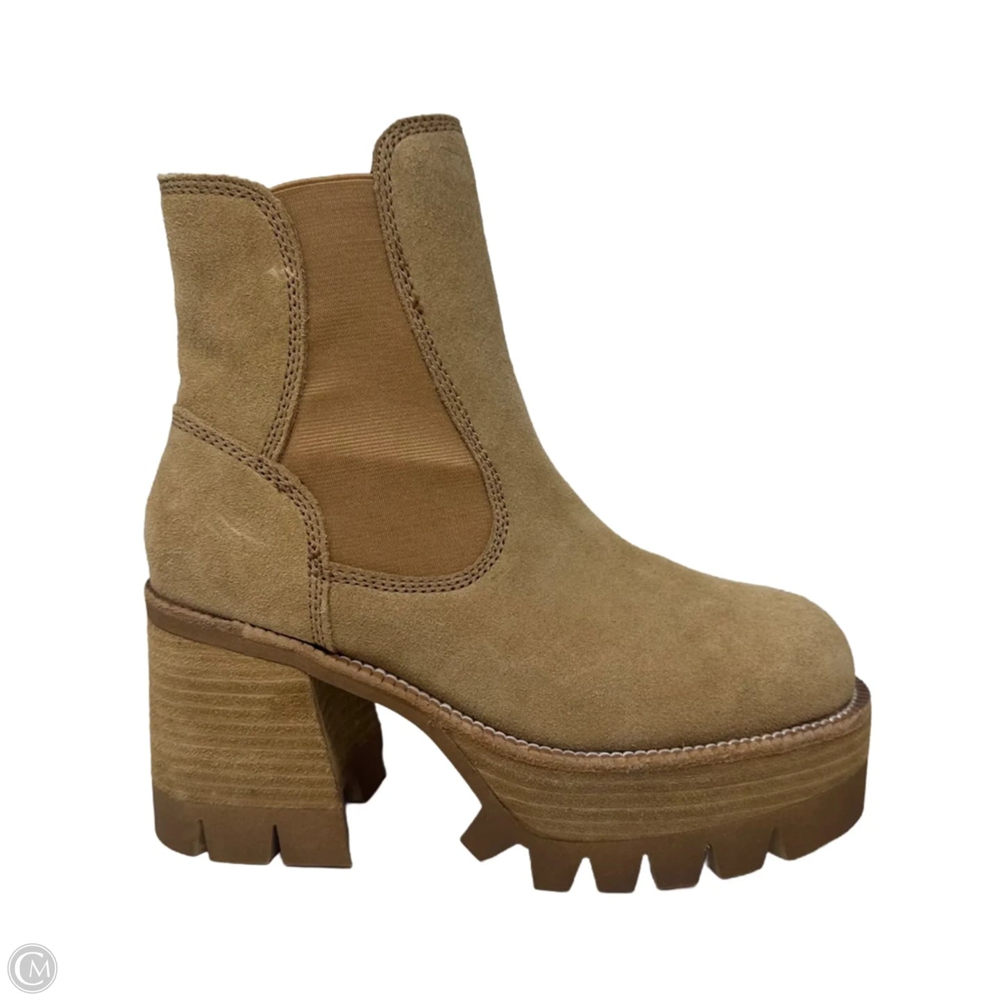 Preston Platform Ankle Boots By Jeffrey Campbell X Free People In Tan, Size: 8