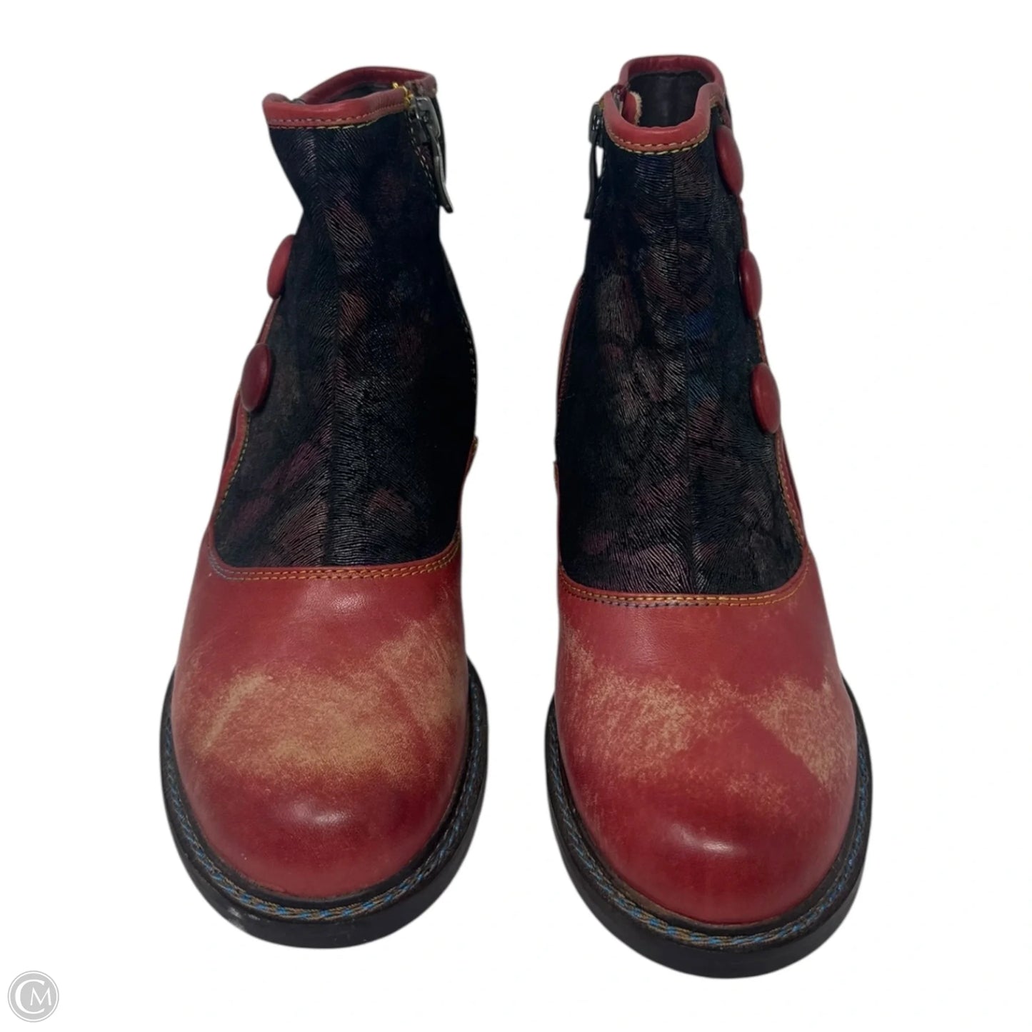 Gabory Boots Ankle Heels By Spring Step In Red, Size: 7