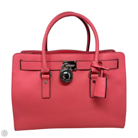 Hamilton Satchel Handbag Leather By Michael By Michael Kors, Size: Large