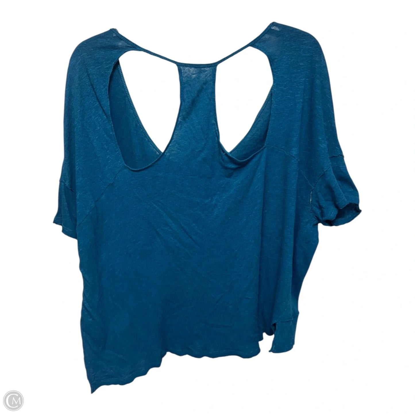 Top Short Sleeve By Free People In Blue, Size: M