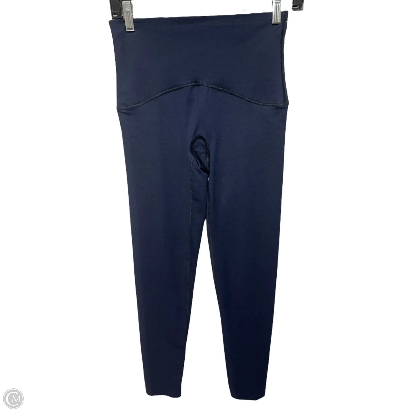 Athletic Leggings By Spanx In Navy, Size: M
