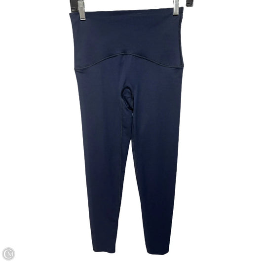 Athletic Leggings By Spanx In Navy, Size: M