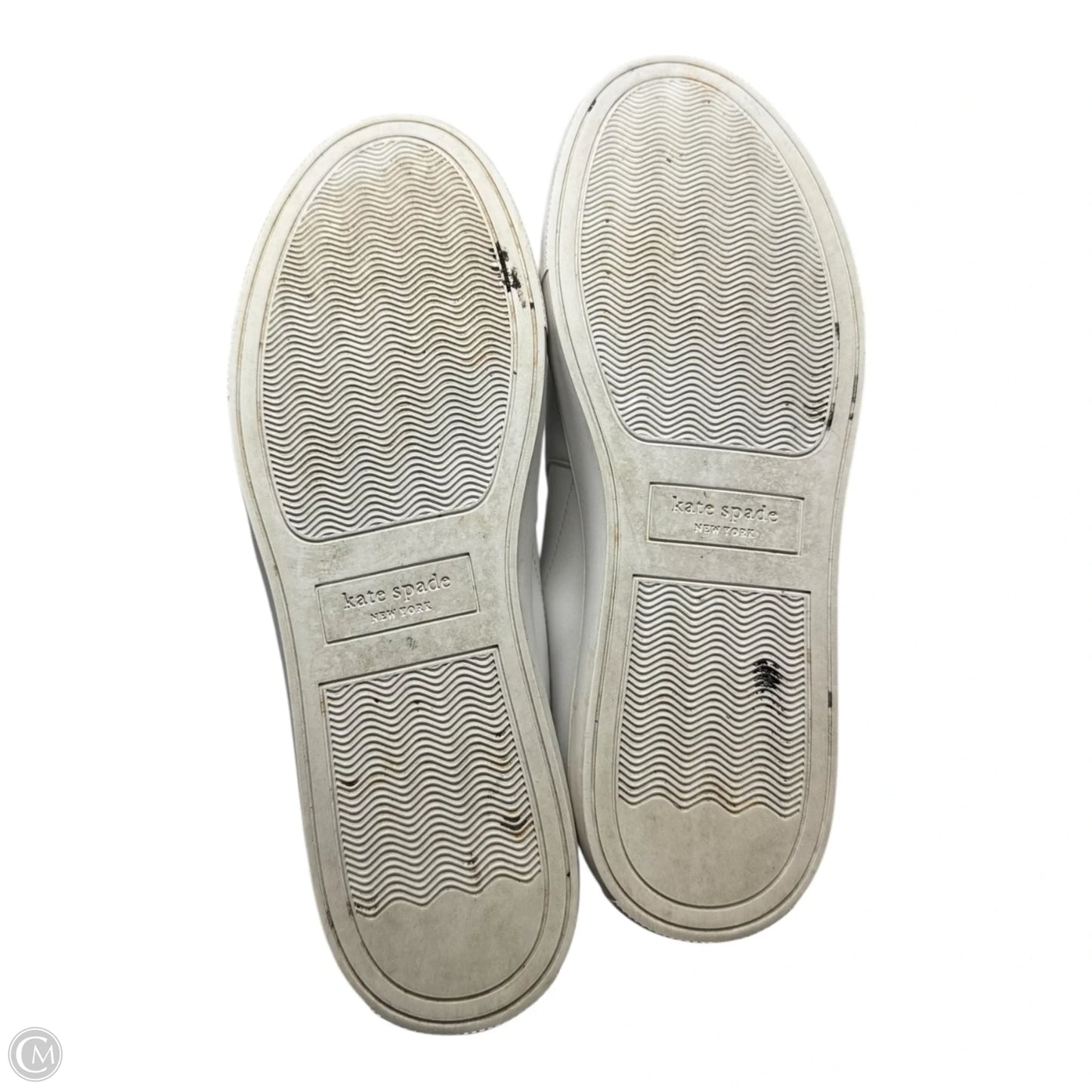 Azores Perforated Spade Shoes Designer By Kate Spade In White, Size: 6.5