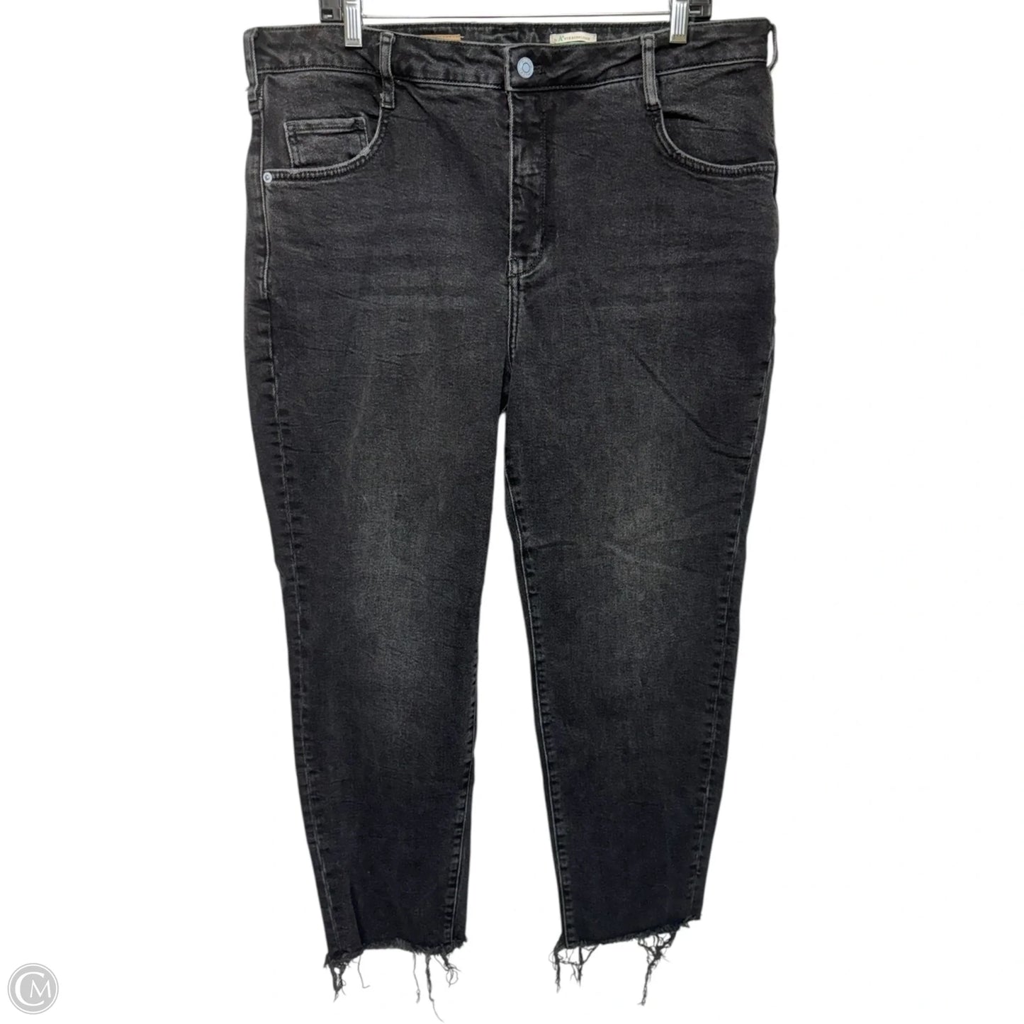 The Cigarette Jeans By Pilcro x Anthropologie In Black Denim, Size: 18