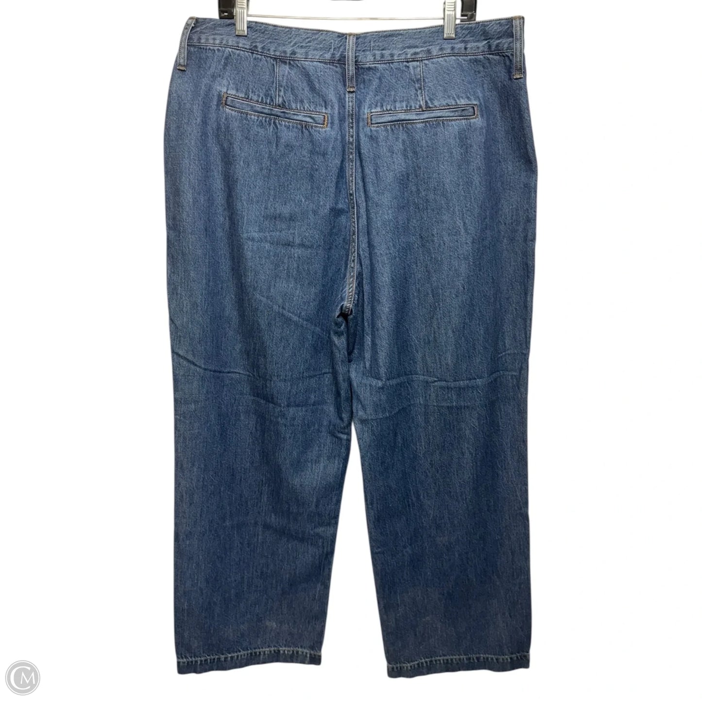 Baggy Straight Jeans By Madewell In Blue Denim, Size: 16