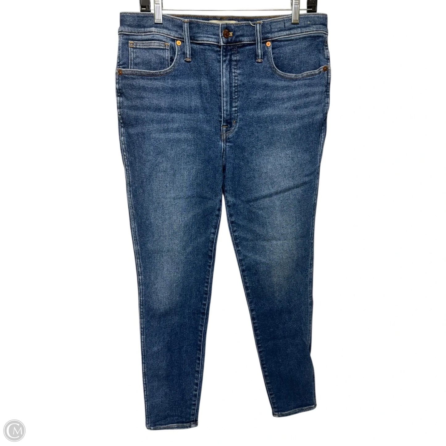 10” High Rise Skinny By Madewell In Blue Denim, Size: 12