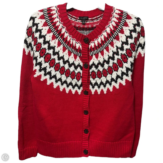Sweater Cardigan By Talbots In Multi-colored, Size: S