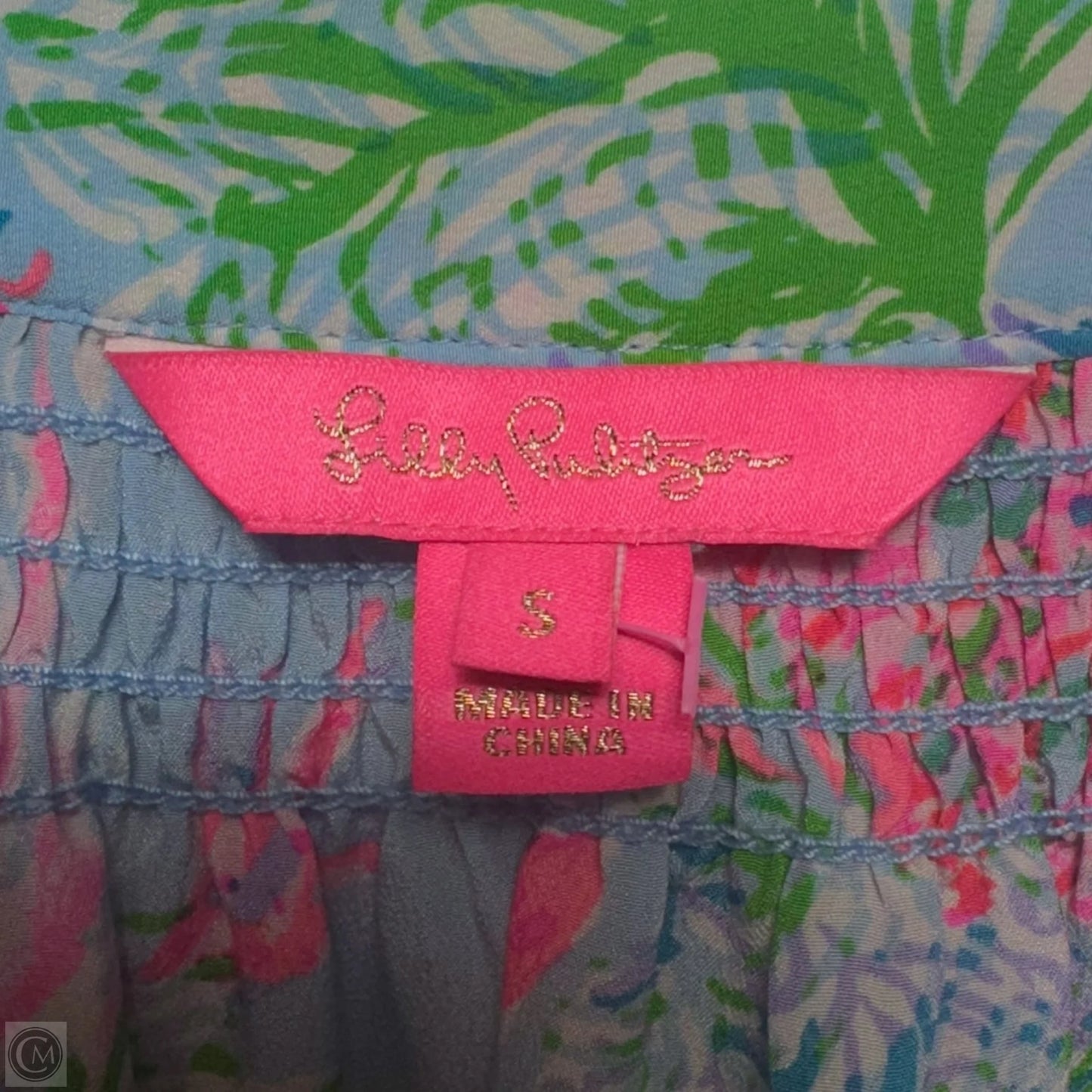 Elsa Silk Top Designer By Lilly Pulitzer In Multi Cay To My Heart, Size: S