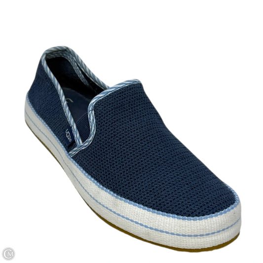 Bren Waves Slip On Sneakers Designer By Ugg In Blue, Size: 8