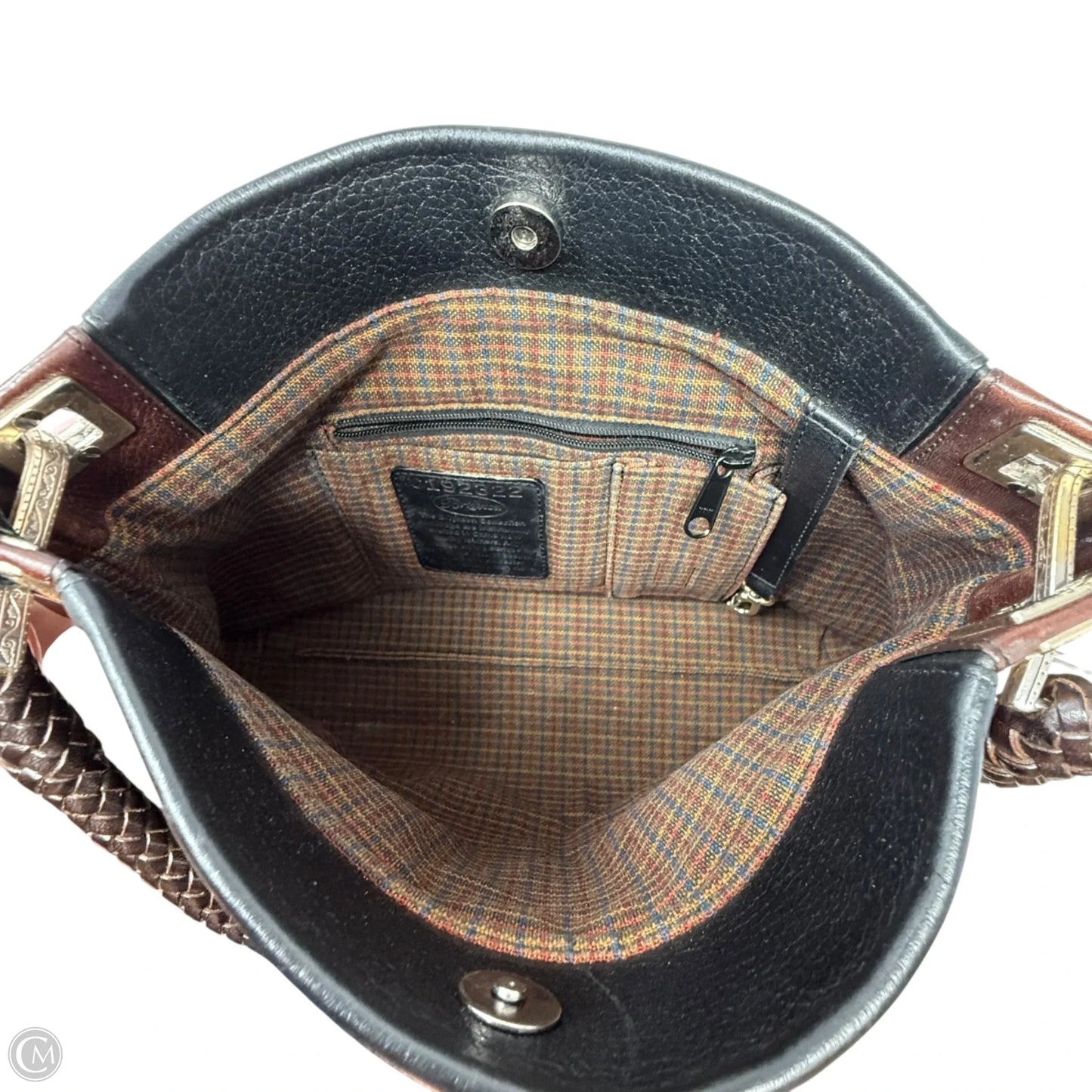 Vintage Charlotte Leather Shoulder Bag By Brighton, Size: Medium