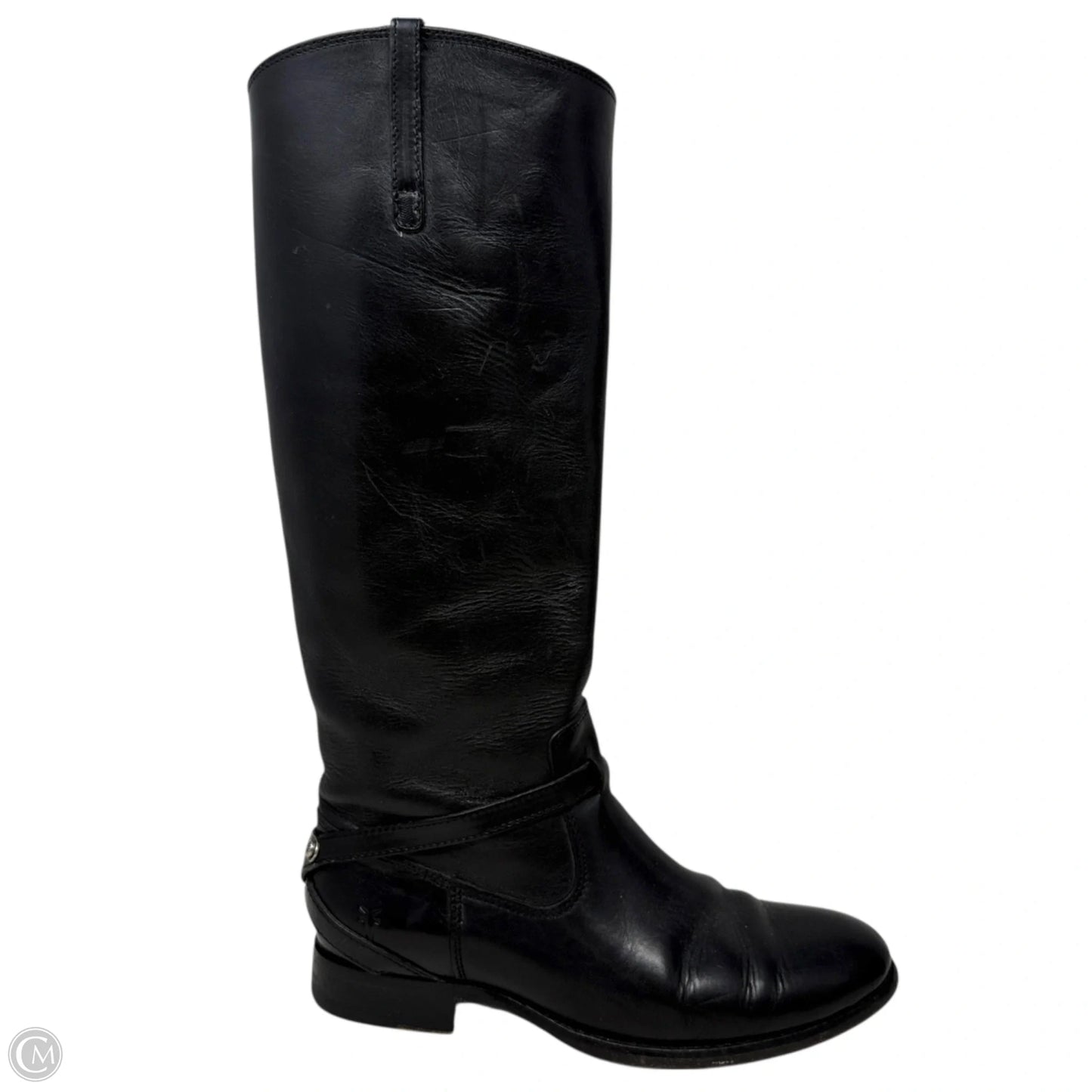 Lindsey Plate Riding Boots By Frye And Co In Black, Size: 7.5