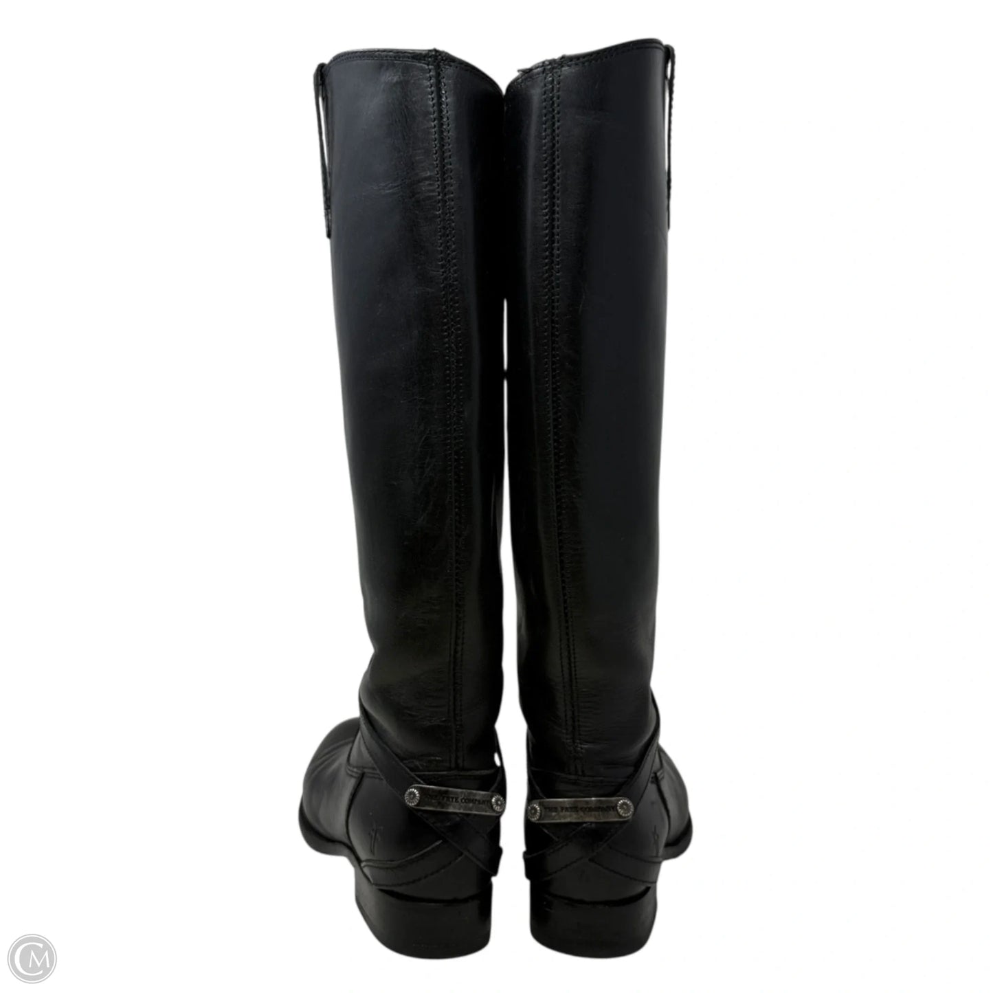 Lindsey Plate Riding Boots By Frye And Co In Black, Size: 7.5