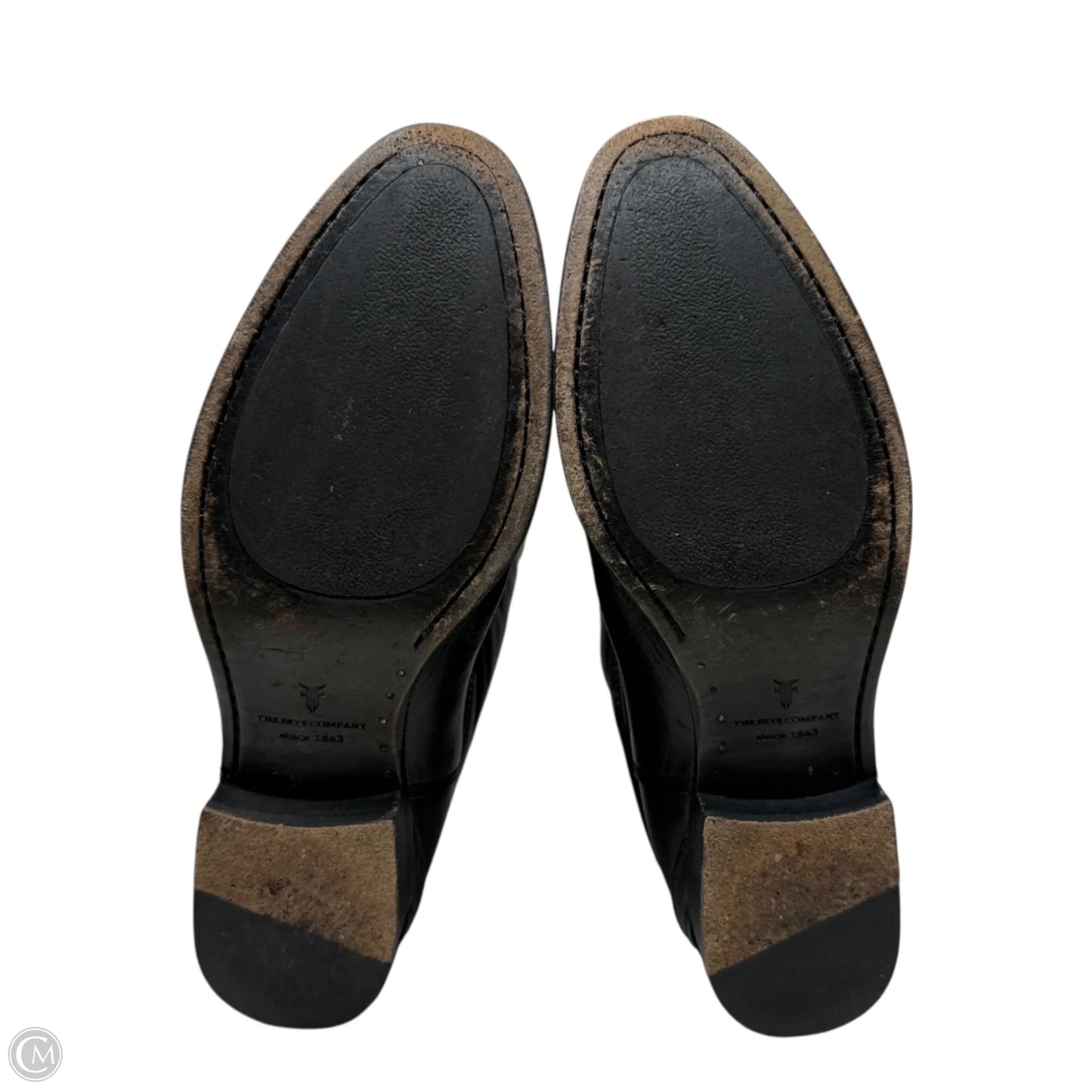 Lindsey Plate Riding Boots By Frye And Co In Black, Size: 7.5