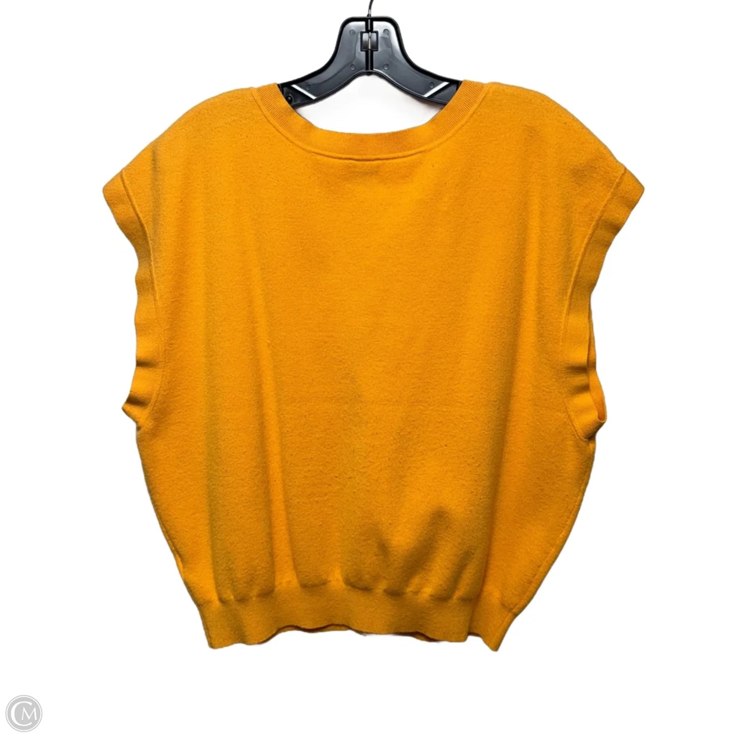 Vest Sweater By Maeve In Orange, Size: M